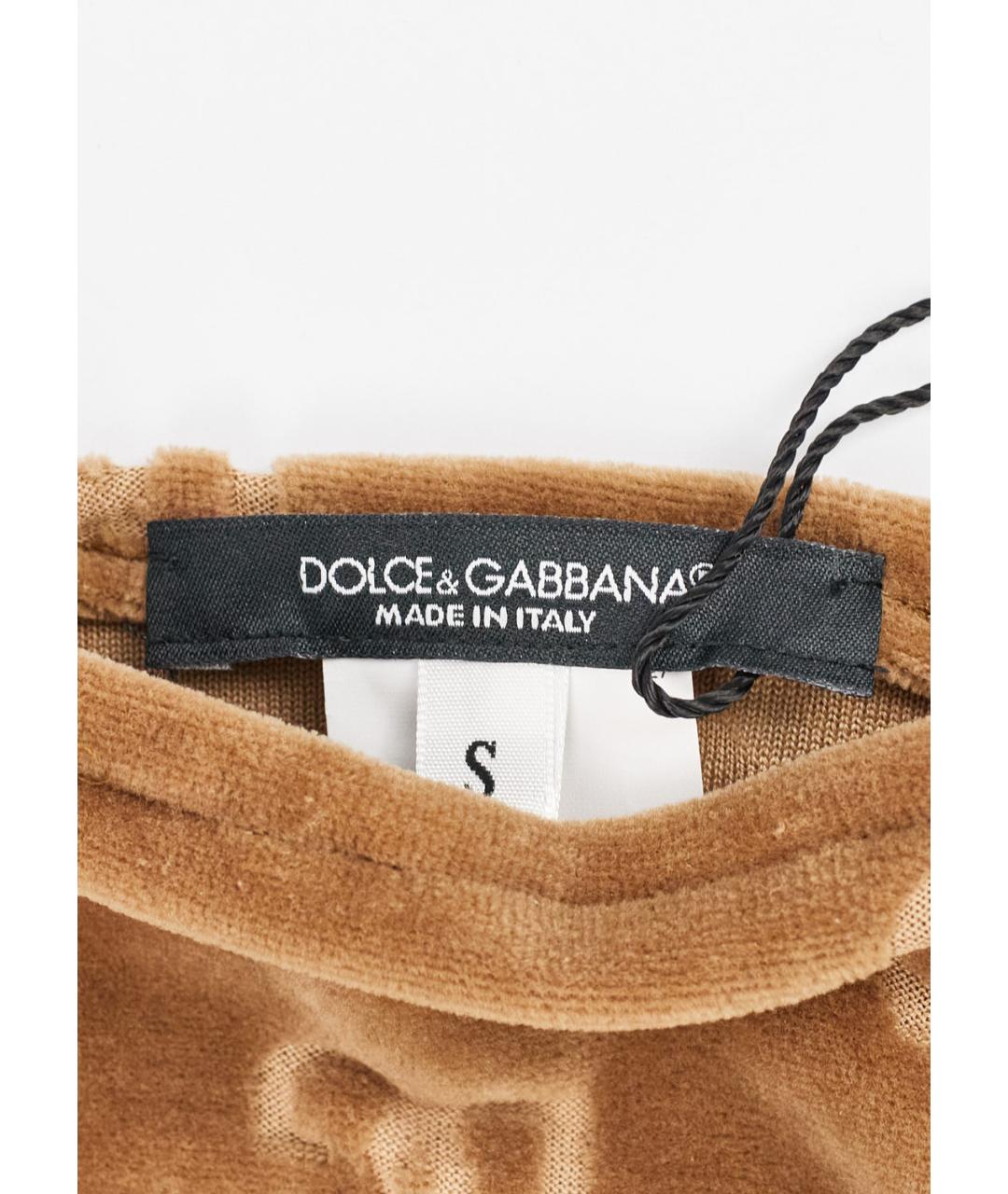 DOLCE&GABBANA Бежевые перчатки, фото 3