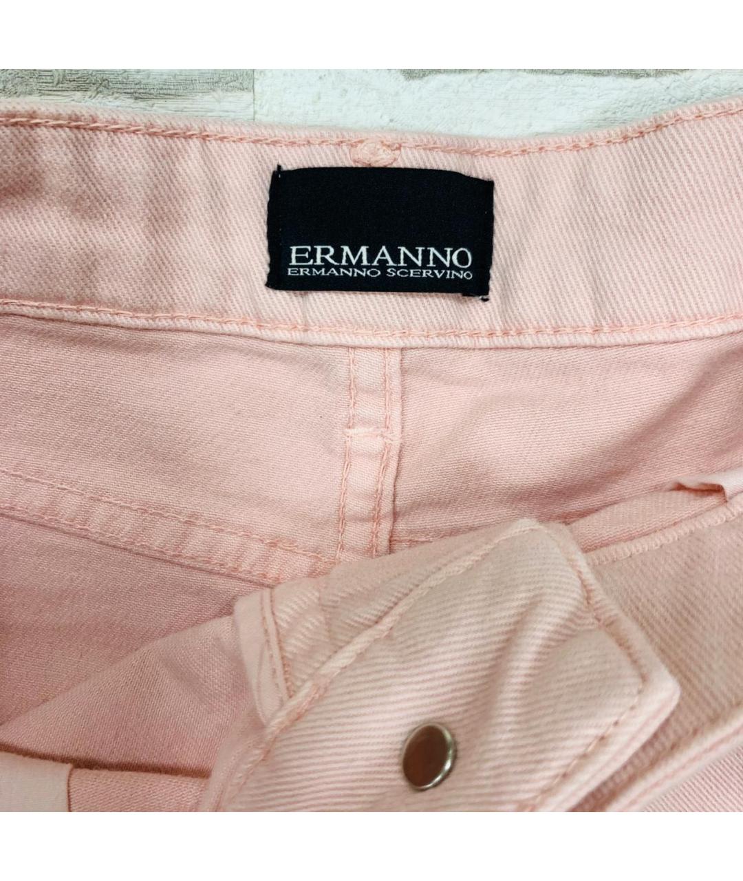 ERMANNO SCERVINO Розовые хлопковые шорты, фото 3