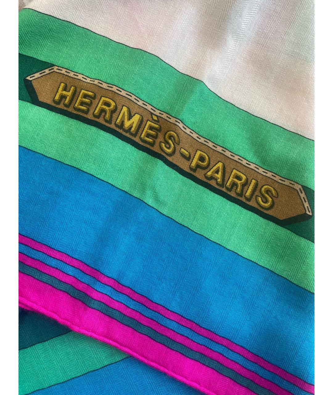 HERMES Кашемировый платок, фото 3