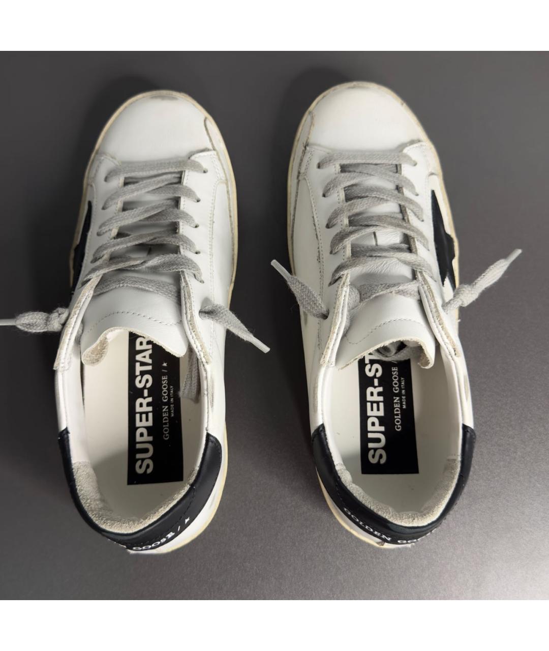 GOLDEN GOOSE DELUXE BRAND Белые кожаные кеды, фото 3
