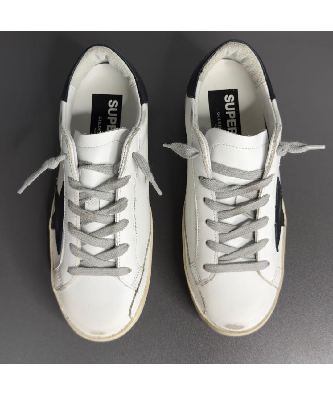 GOLDEN GOOSE DELUXE BRAND Белые кожаные кеды, фото 2