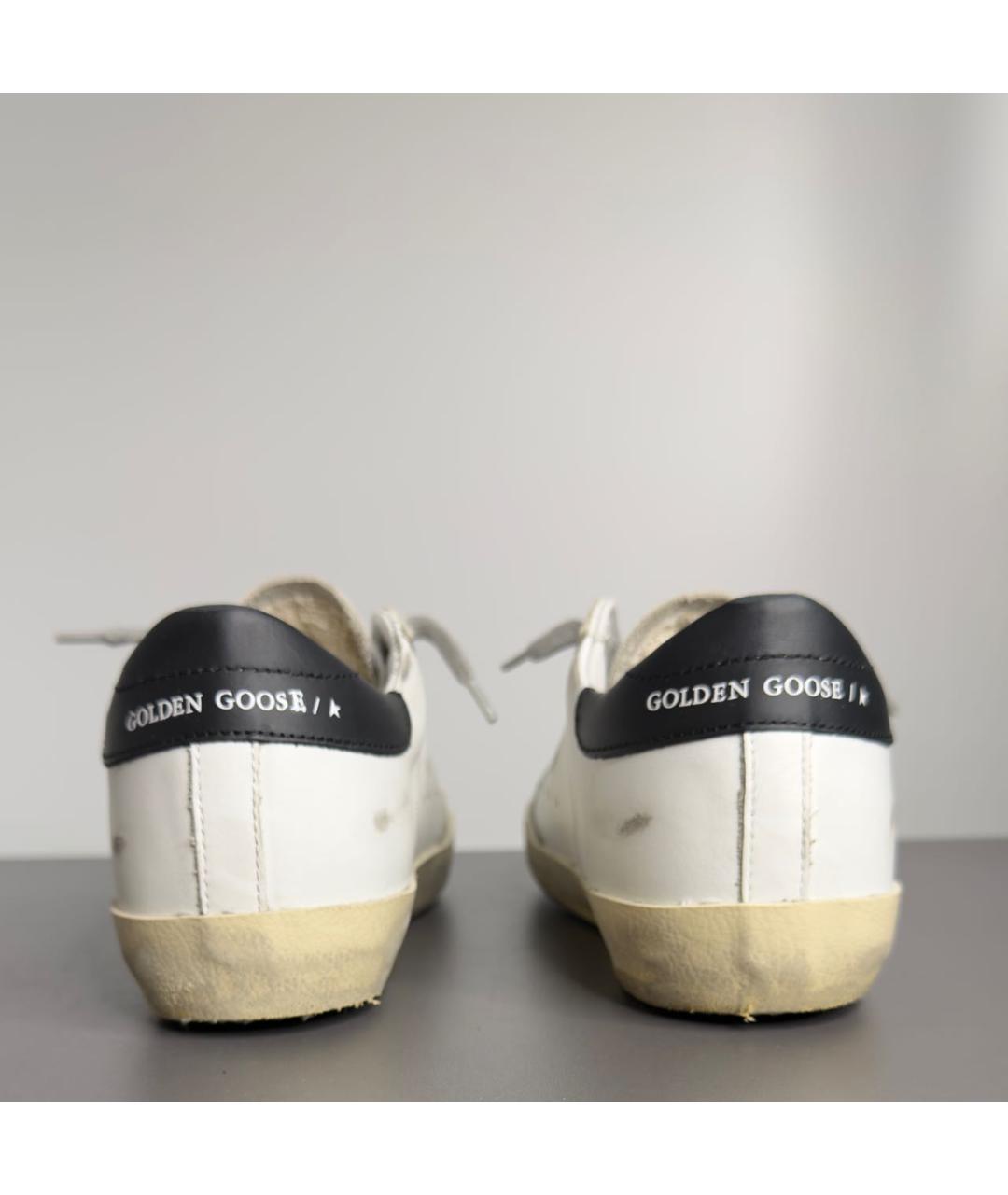 GOLDEN GOOSE DELUXE BRAND Белые кожаные кеды, фото 4
