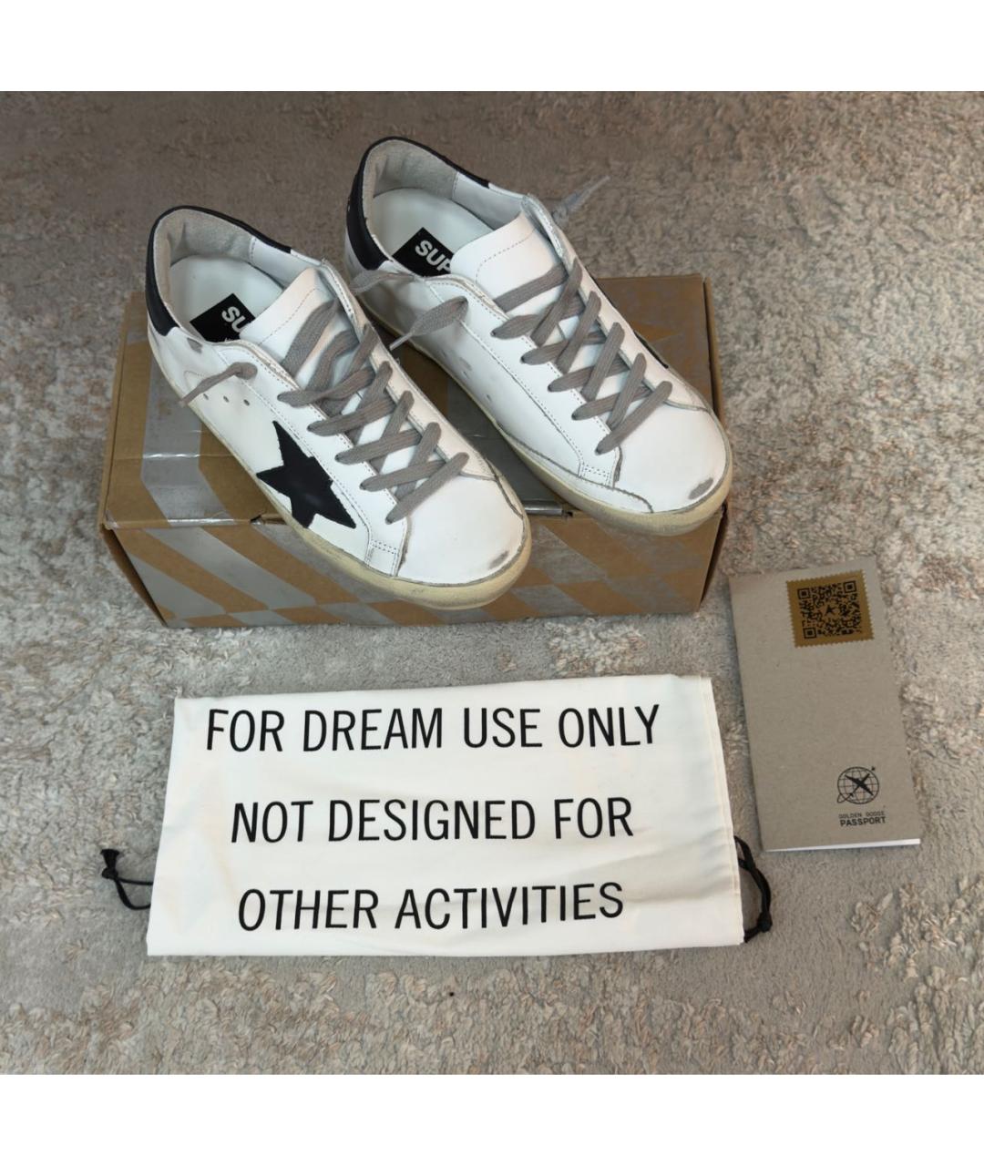 GOLDEN GOOSE DELUXE BRAND Белые кожаные кеды, фото 8