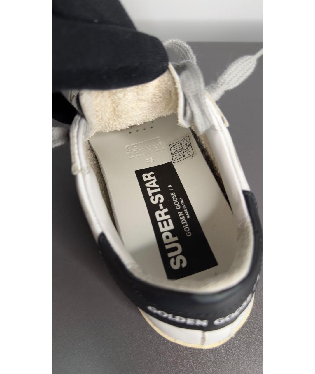 GOLDEN GOOSE DELUXE BRAND Белые кожаные кеды, фото 6