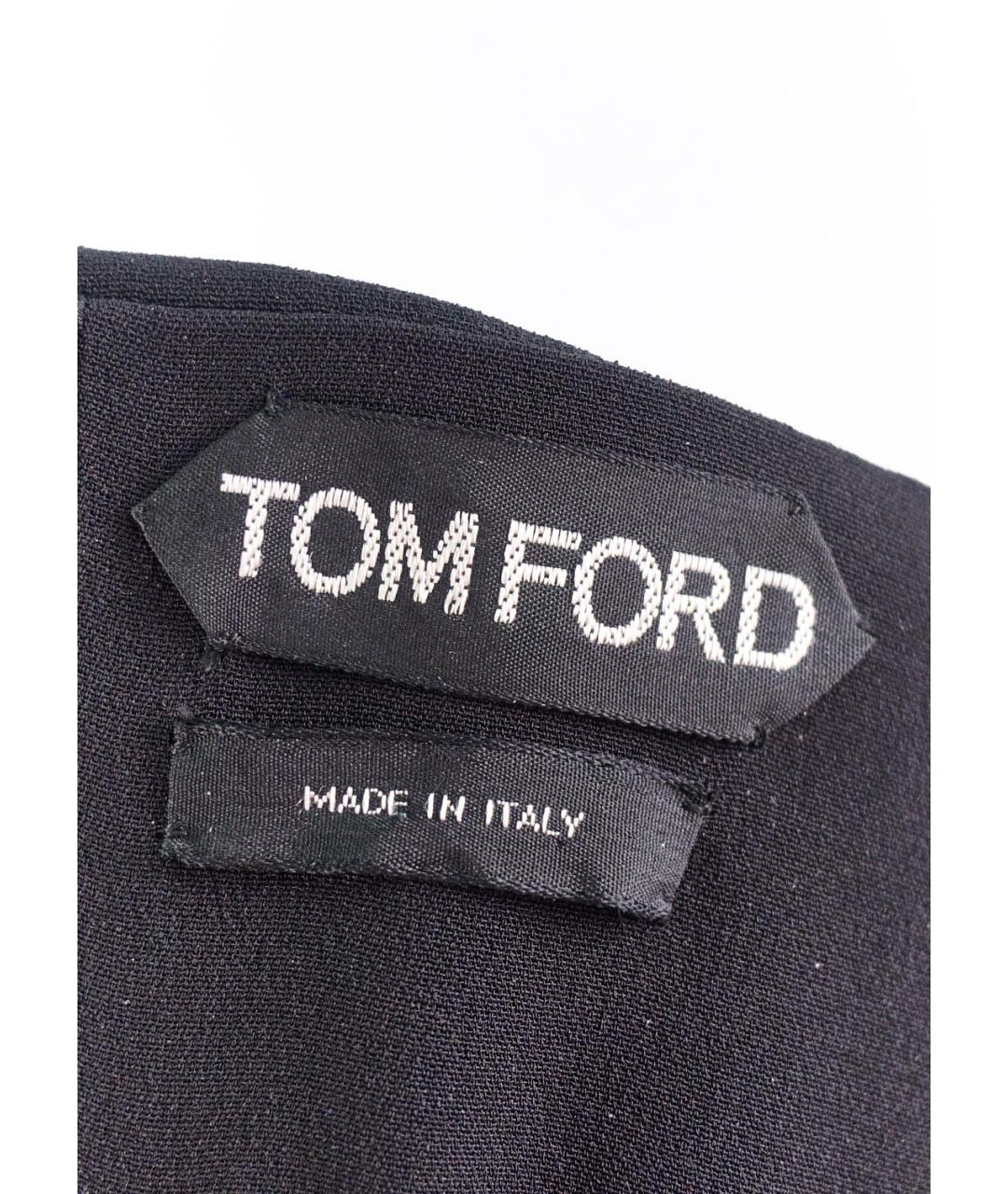 TOM FORD Черное шелковое вечернее платье, фото 5