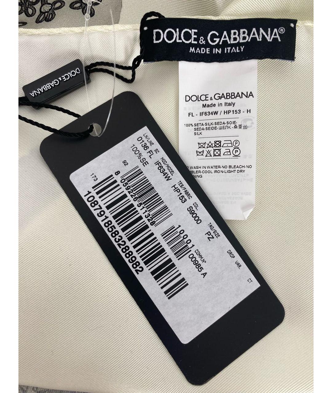 DOLCE&GABBANA Мульти шелковый платок, фото 3