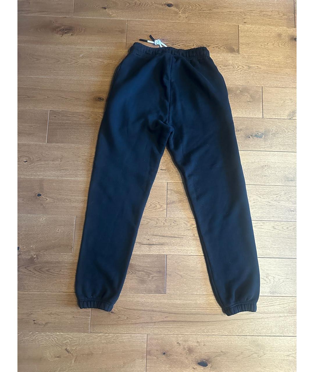 PALM ANGELS Черные хлопковые повседневные брюки, фото 2