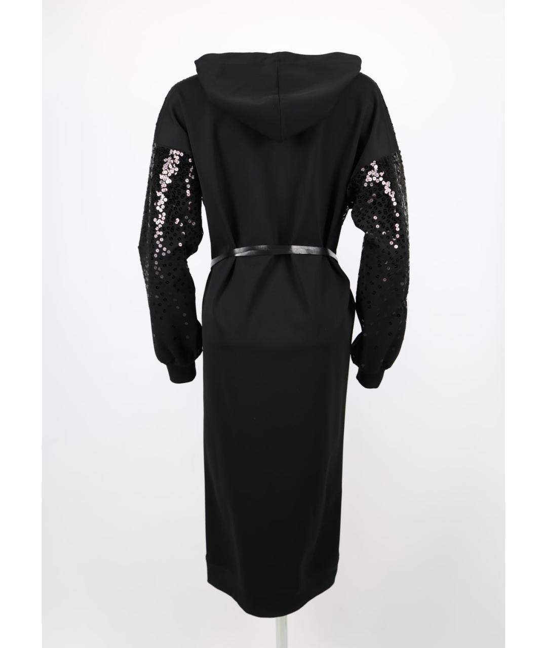 VALENTINO Черное вискозное коктейльное платье, фото 5