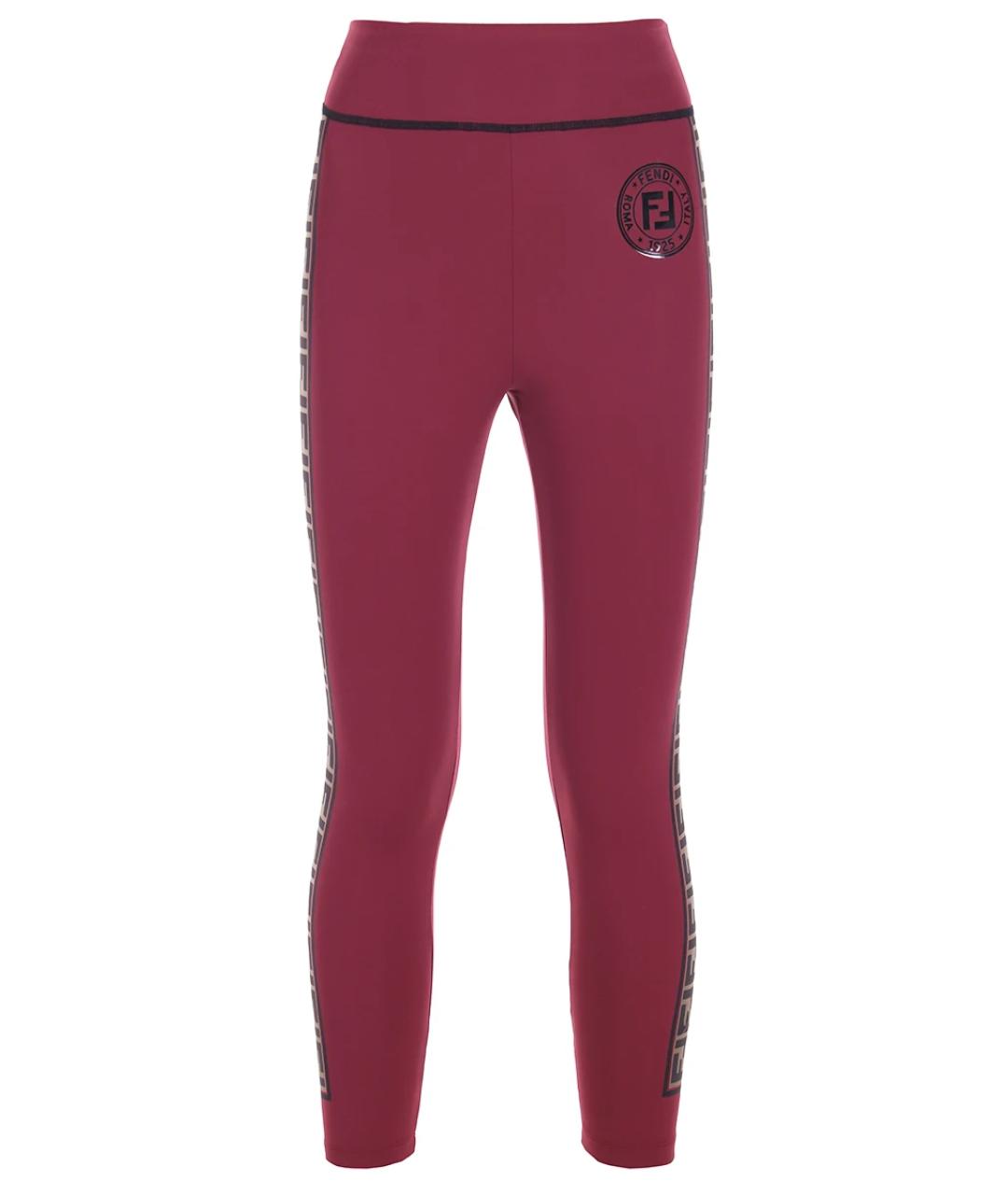 FENDI Бордовые спортивные брюки и шорты, фото 1