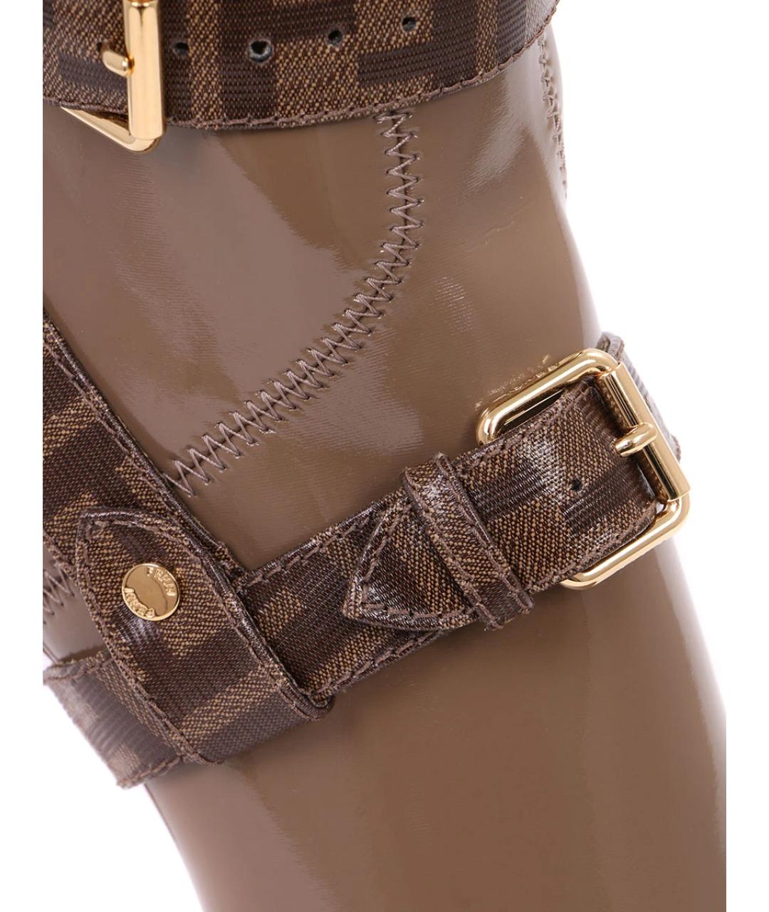 FENDI Бежевые сапоги, фото 6