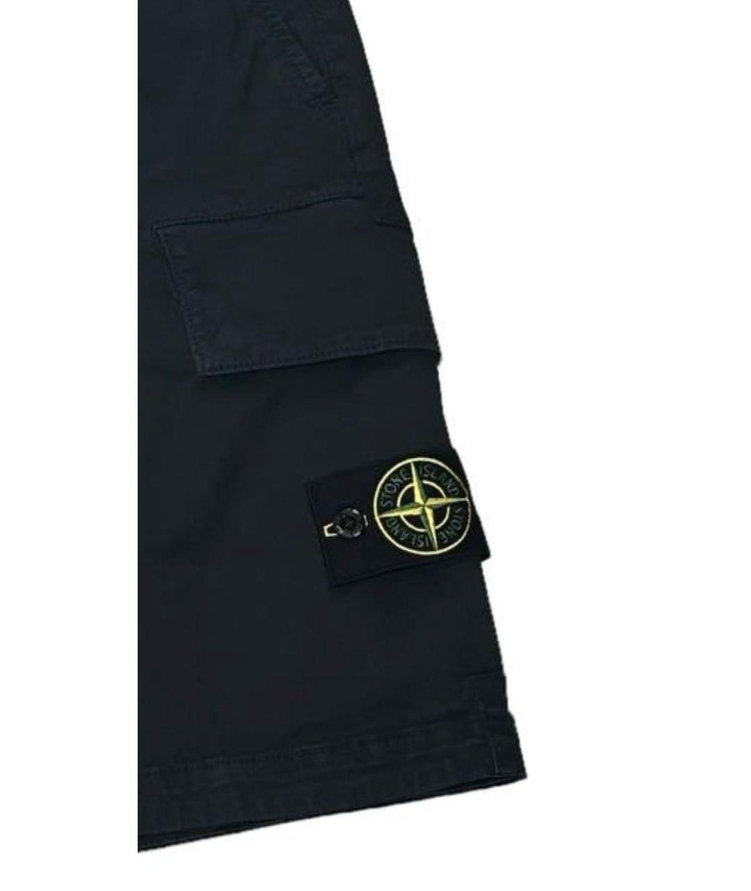STONE ISLAND Антрацитовые шорты, фото 3
