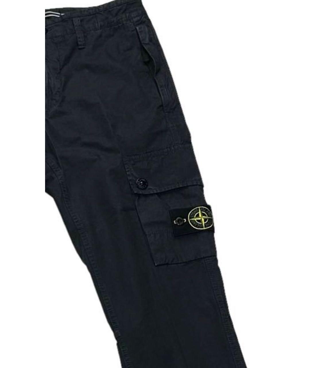 STONE ISLAND Черные повседневные брюки, фото 3