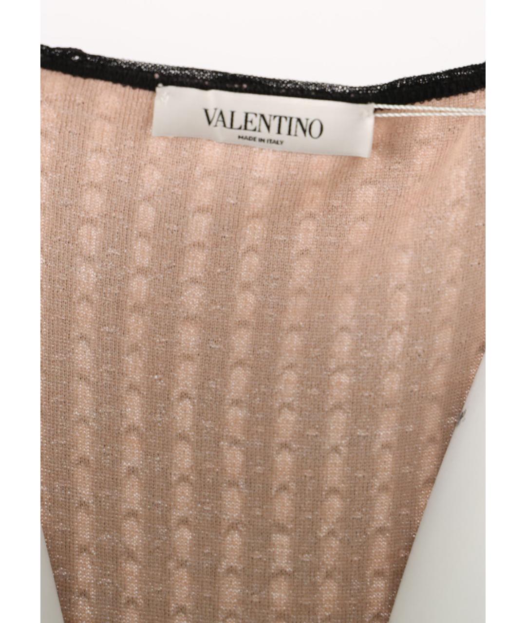 VALENTINO Черное шерстяное повседневное платье, фото 4