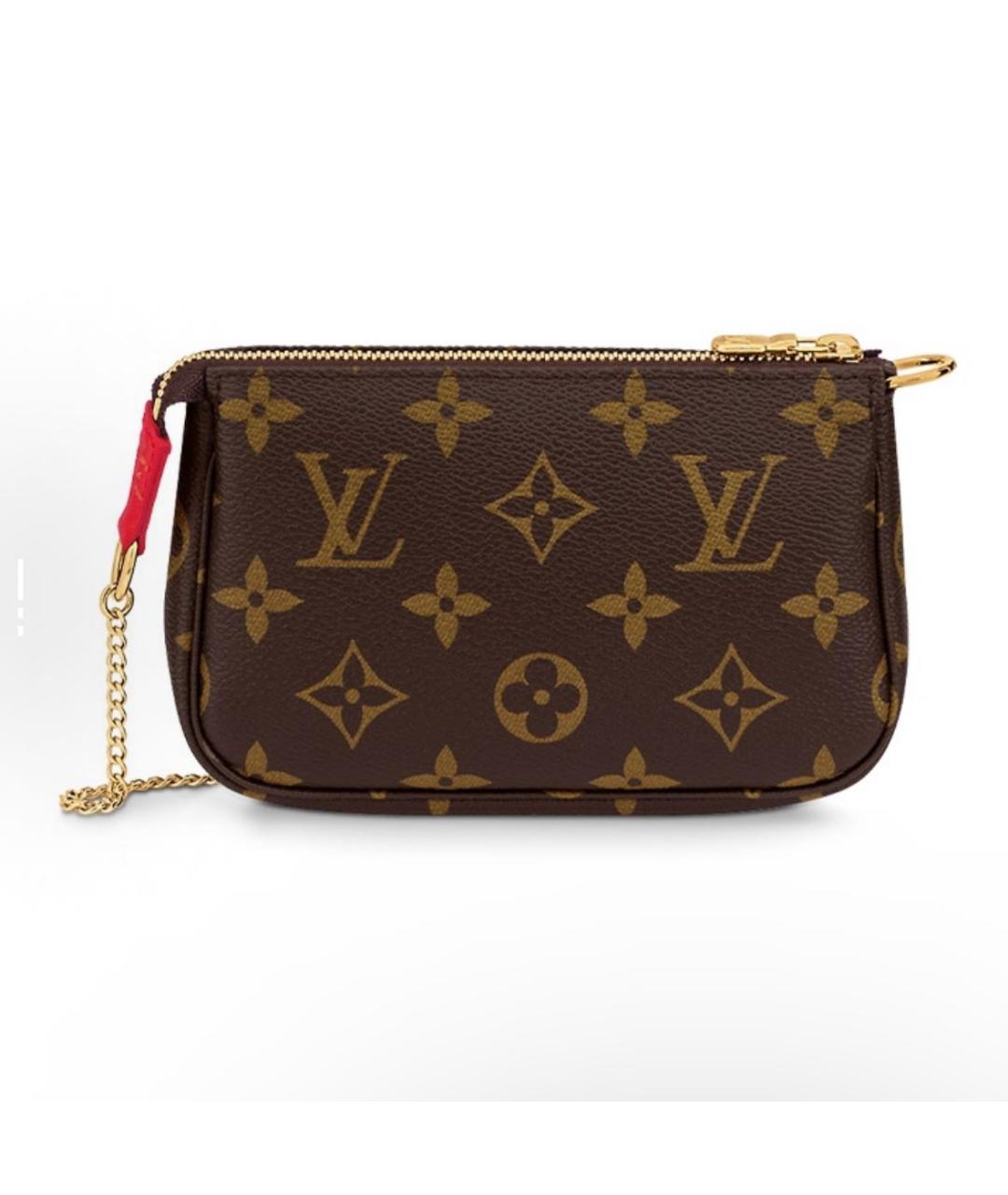 LOUIS VUITTON Коричневая кожаная сумка с короткими ручками, фото 3