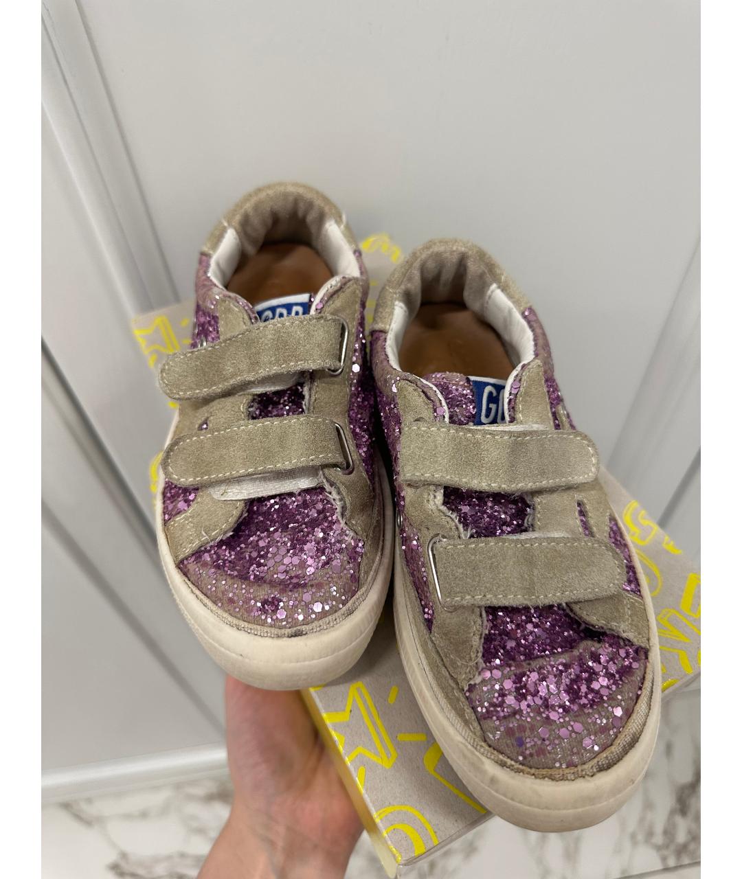 GOLDEN GOOSE DELUXE BRAND Фиолетовые кеды, фото 8