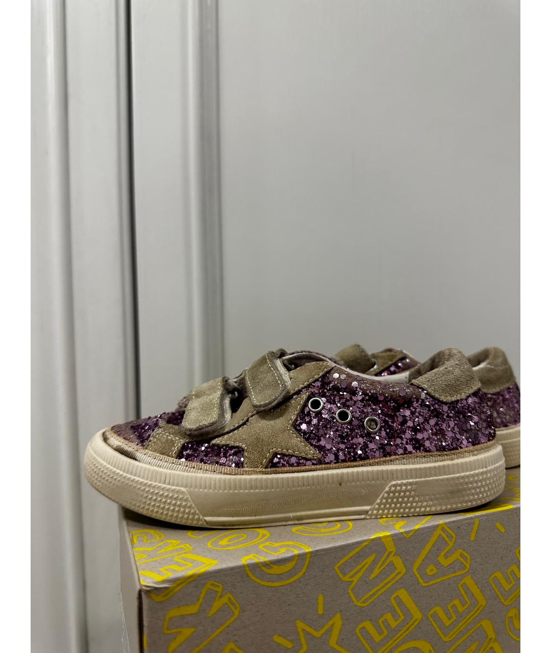 GOLDEN GOOSE DELUXE BRAND Фиолетовые кеды, фото 5