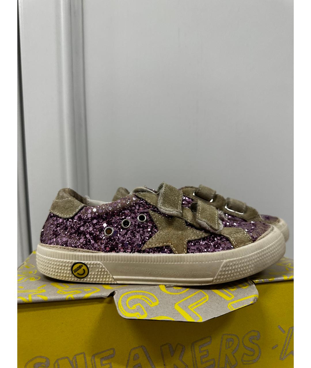 GOLDEN GOOSE DELUXE BRAND Фиолетовые кеды, фото 4