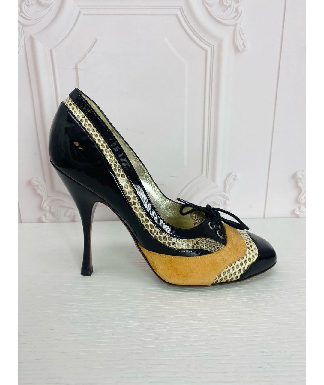 DOLCE&GABBANA Мульти кожаные туфли, фото 9