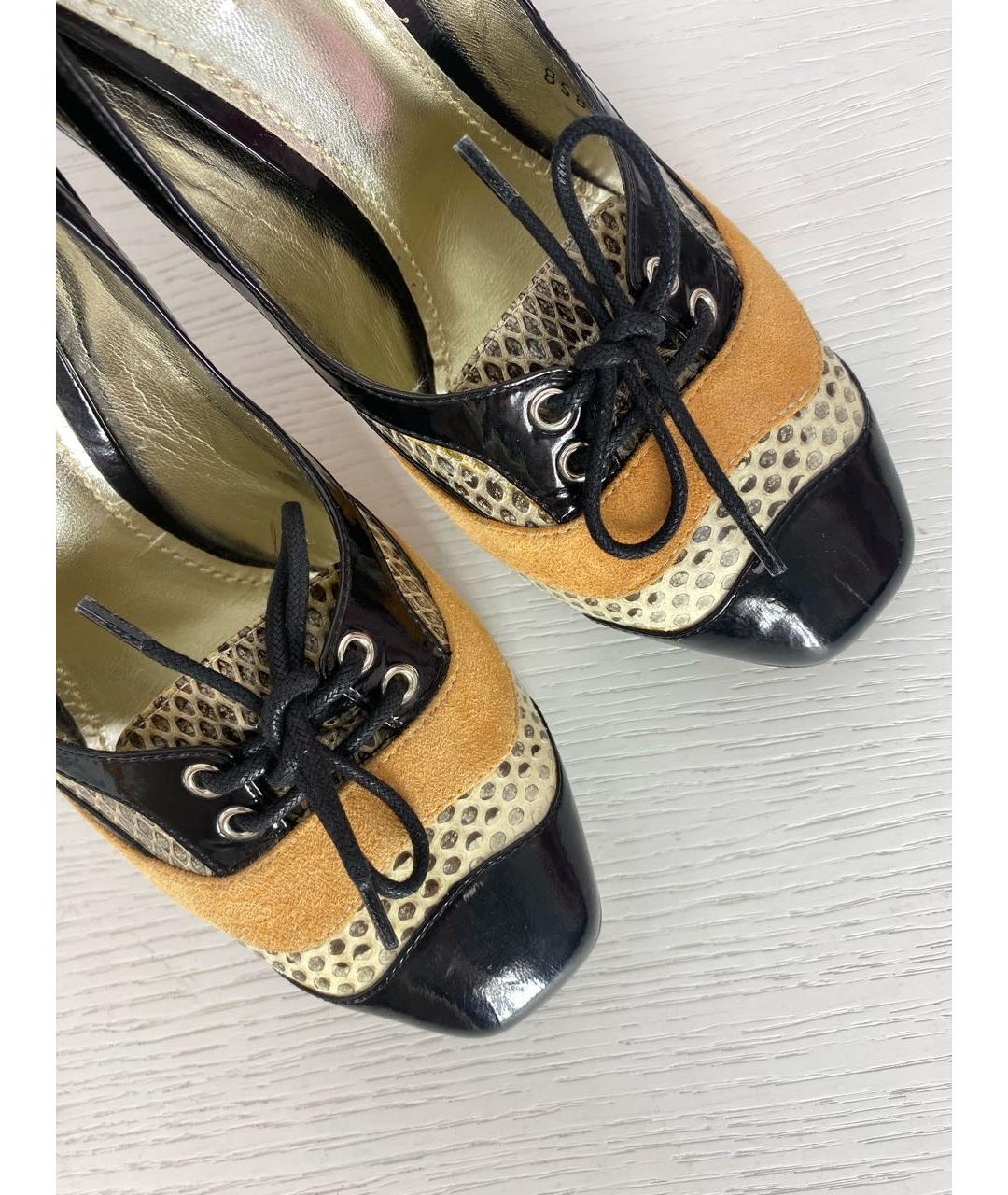 DOLCE&GABBANA Мульти кожаные туфли, фото 5