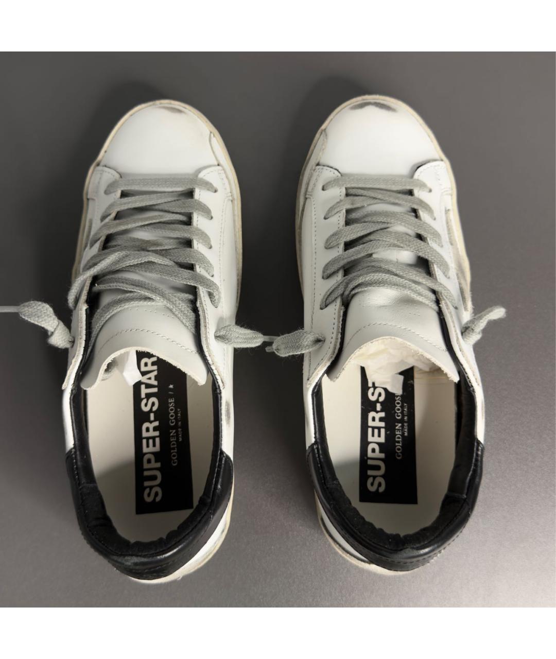 GOLDEN GOOSE DELUXE BRAND Белые кожаные кеды, фото 3