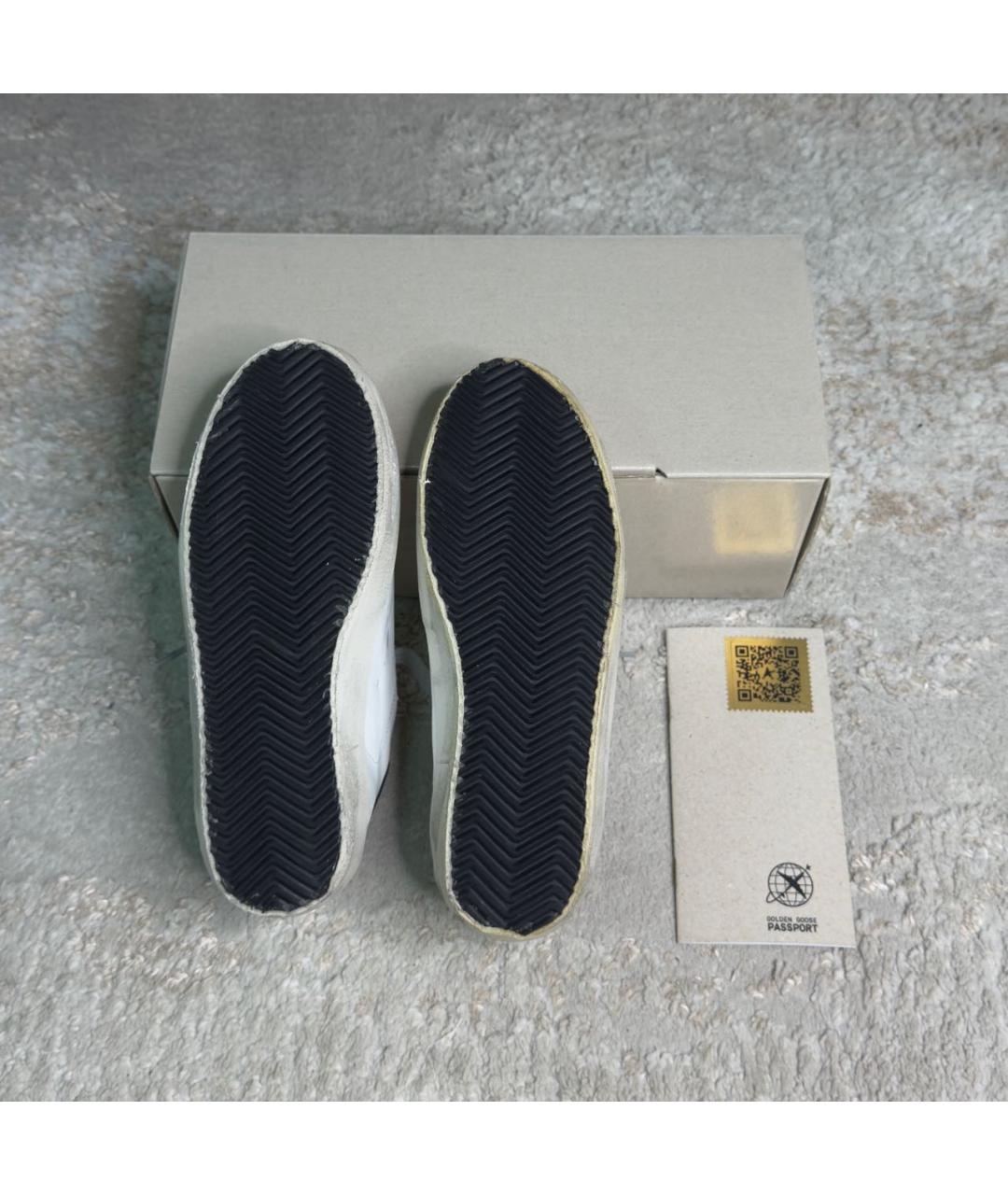 GOLDEN GOOSE DELUXE BRAND Белые кожаные кеды, фото 6