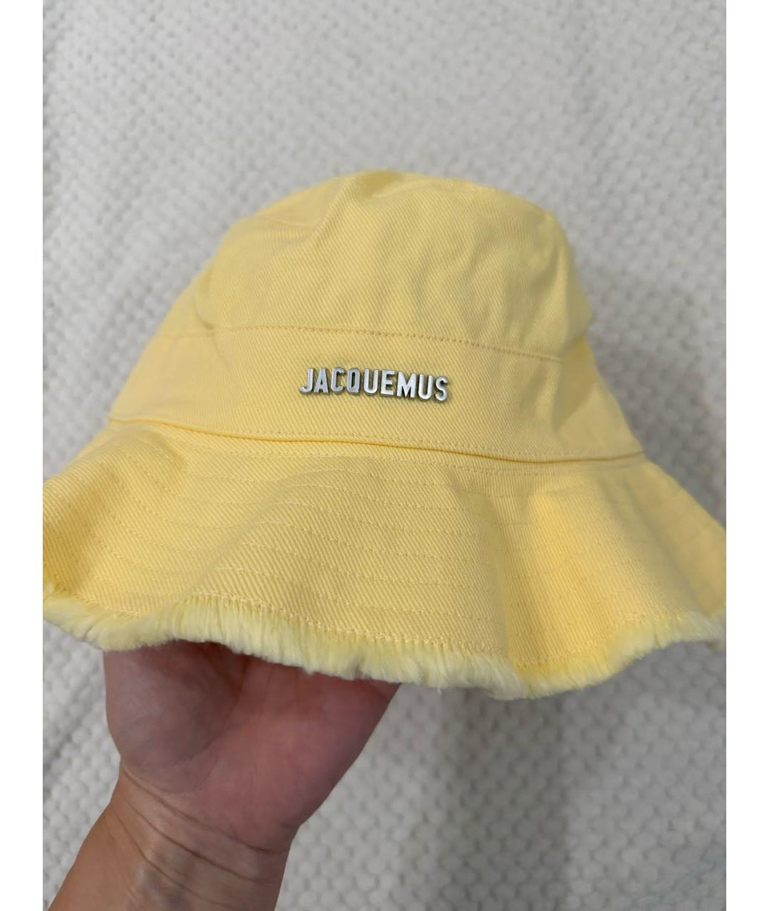 JACQUEMUS Желтая хлопковая панама, фото 3