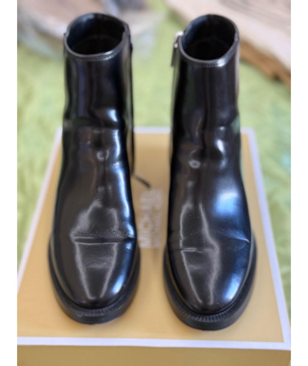 MICHAEL MICHAEL KORS Черные полусапоги из лакированной кожи, фото 2