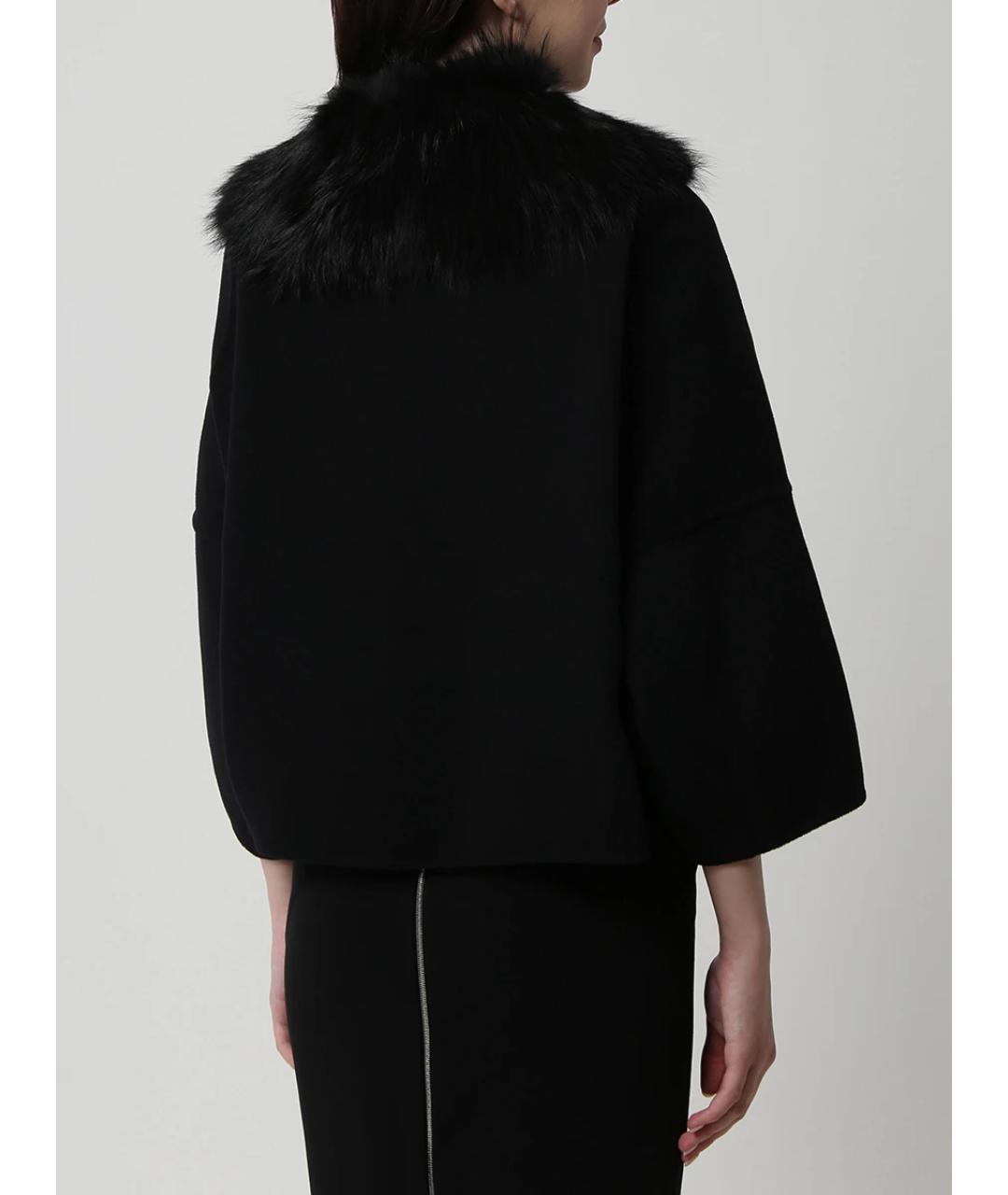 FENDI Черное пальто, фото 3