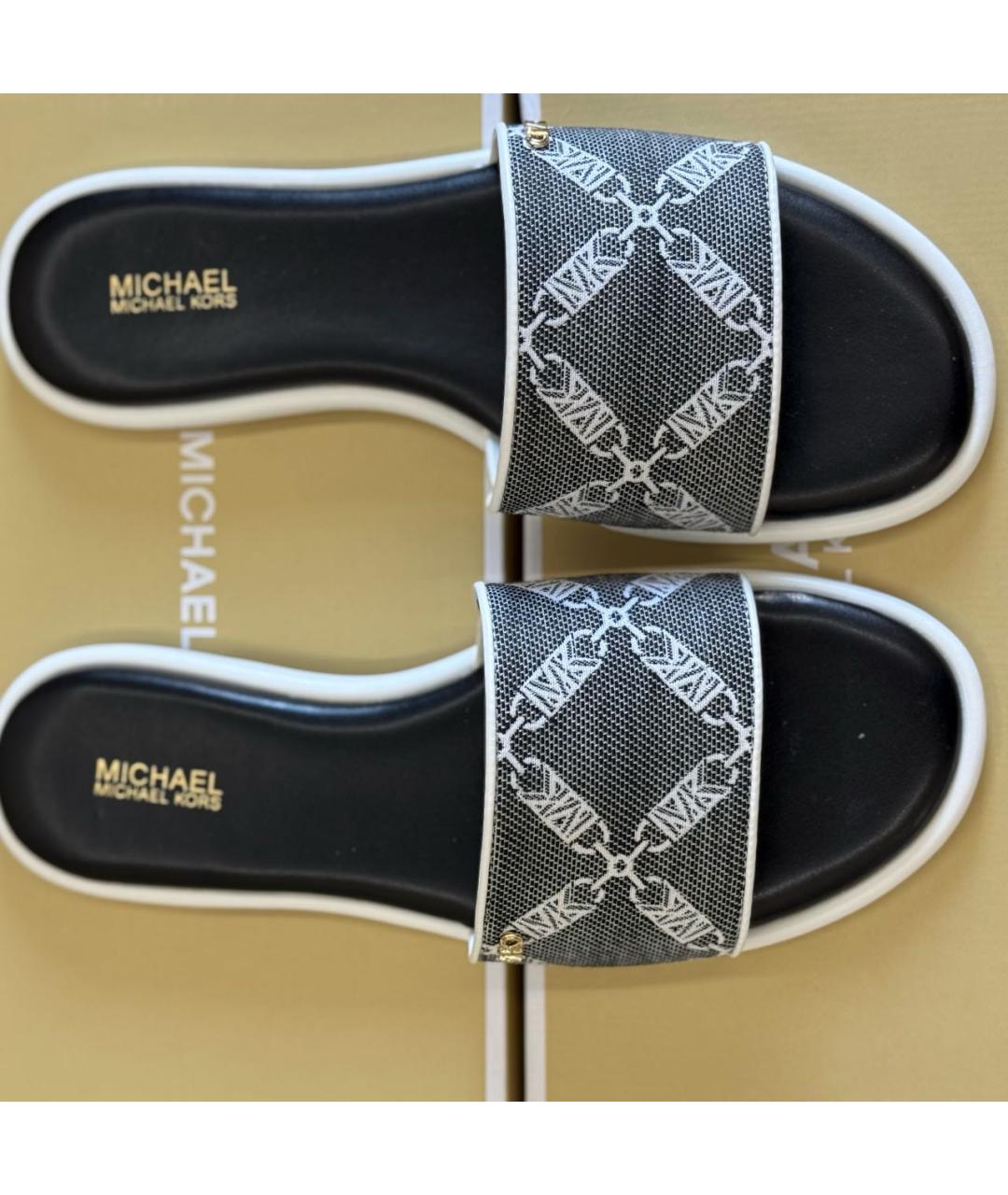 MICHAEL MICHAEL KORS Черные шлепанцы, фото 2