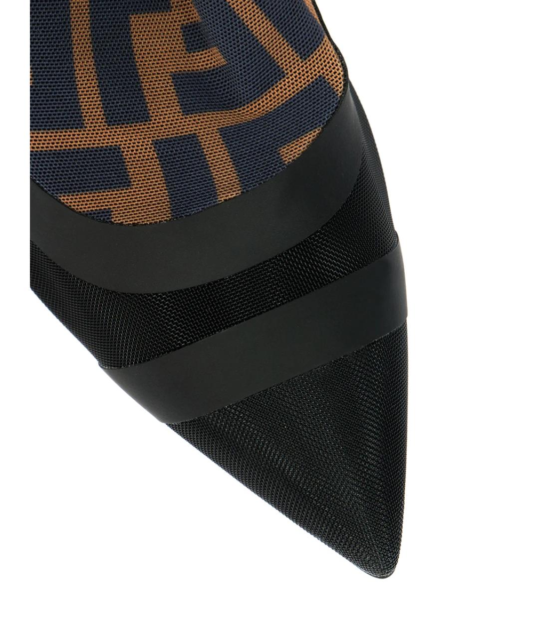 FENDI Коричневые сапоги, фото 5
