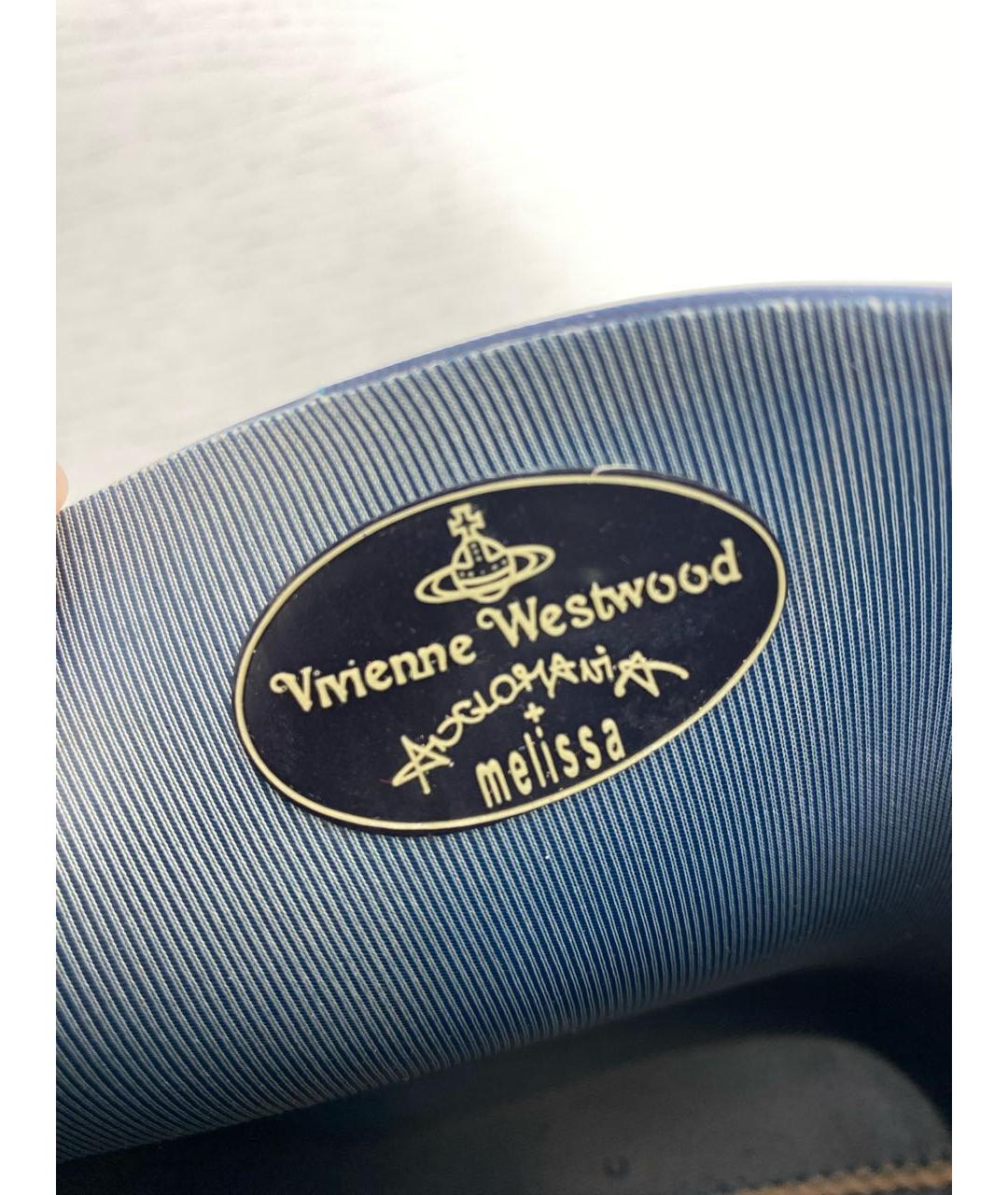 VIVIENNE WESTWOOD Темно-синие резиновые сапоги, фото 3