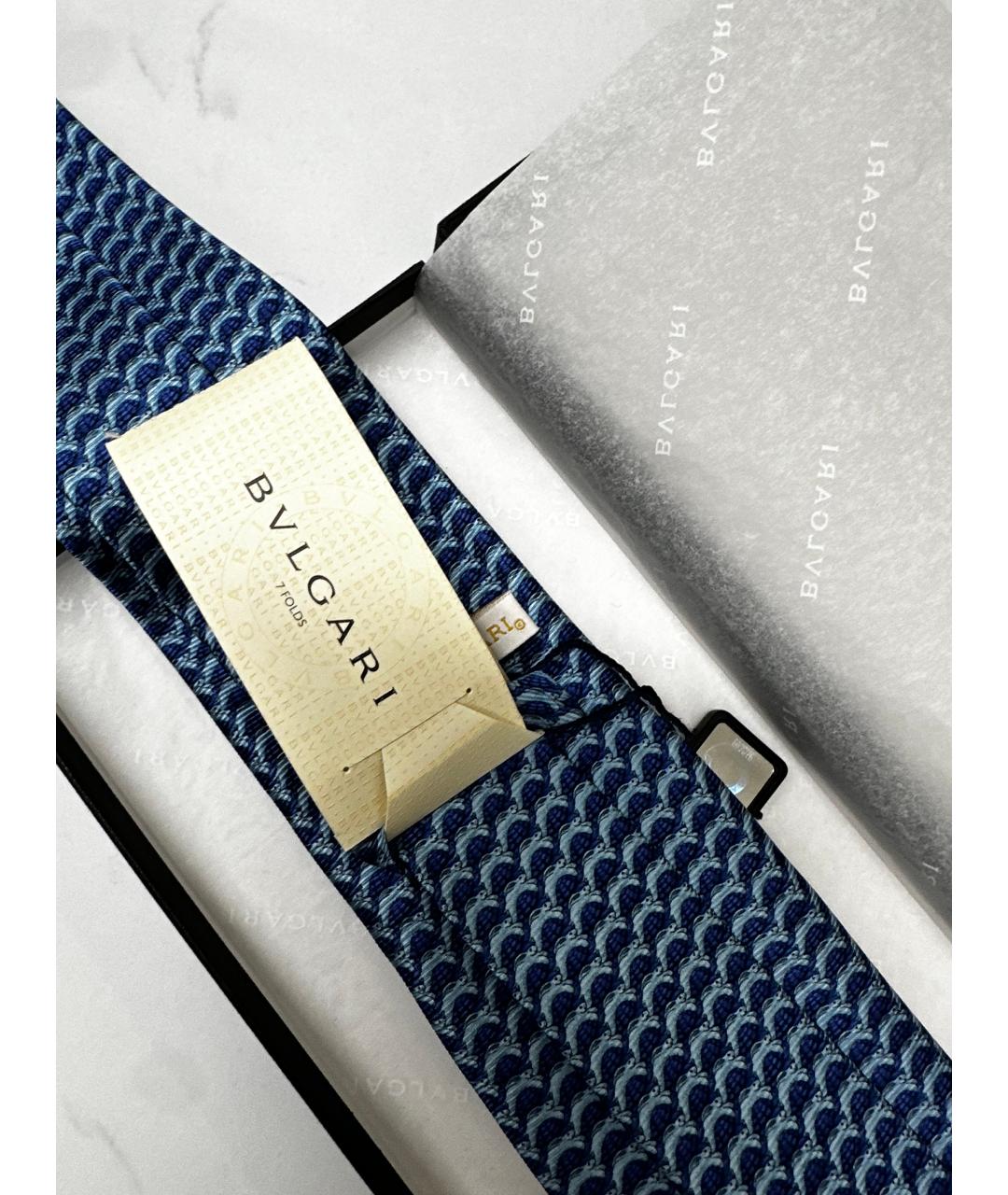 BVLGARI Синий галстук, фото 5