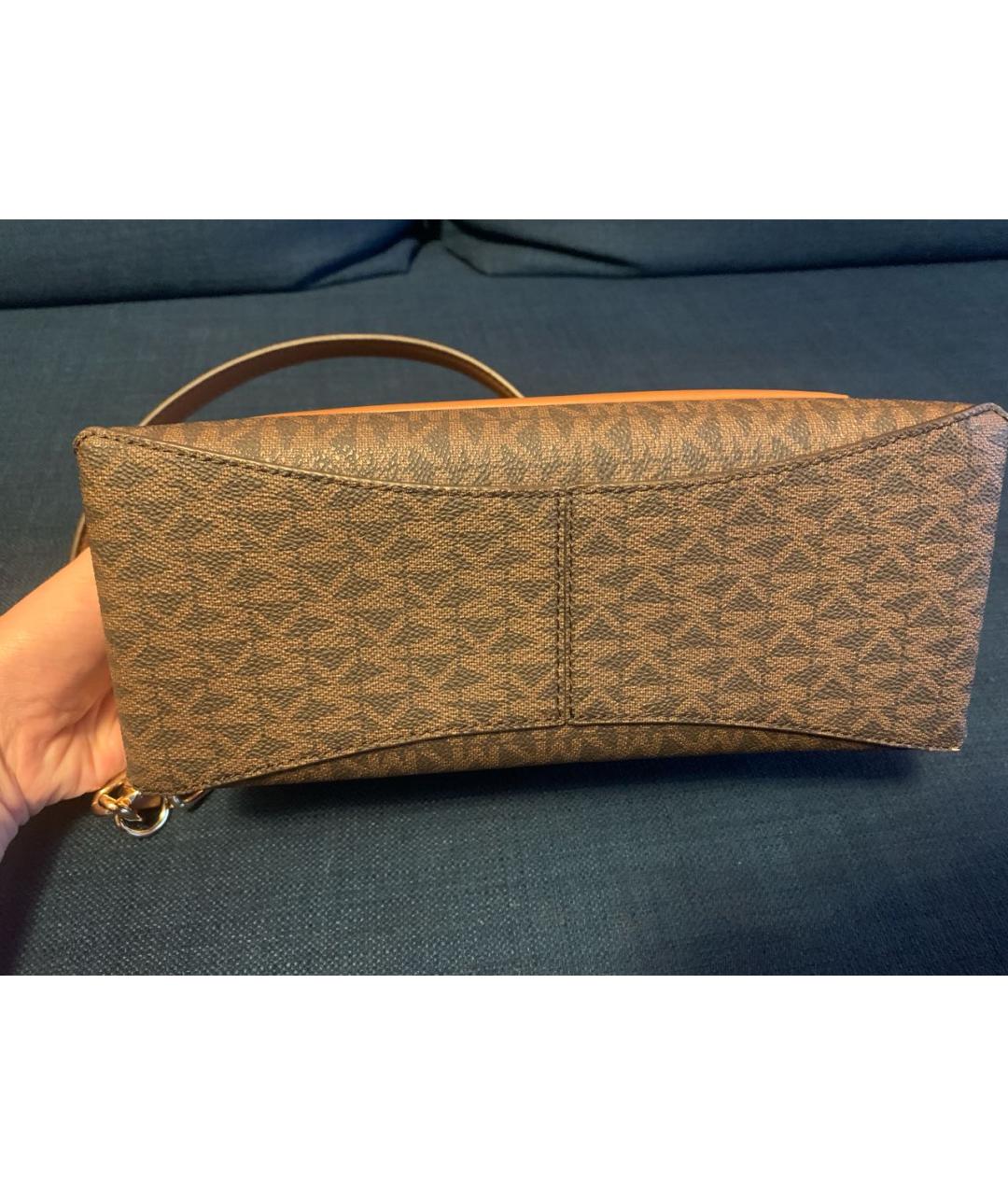 MICHAEL KORS Коричневая сумка через плечо, фото 3