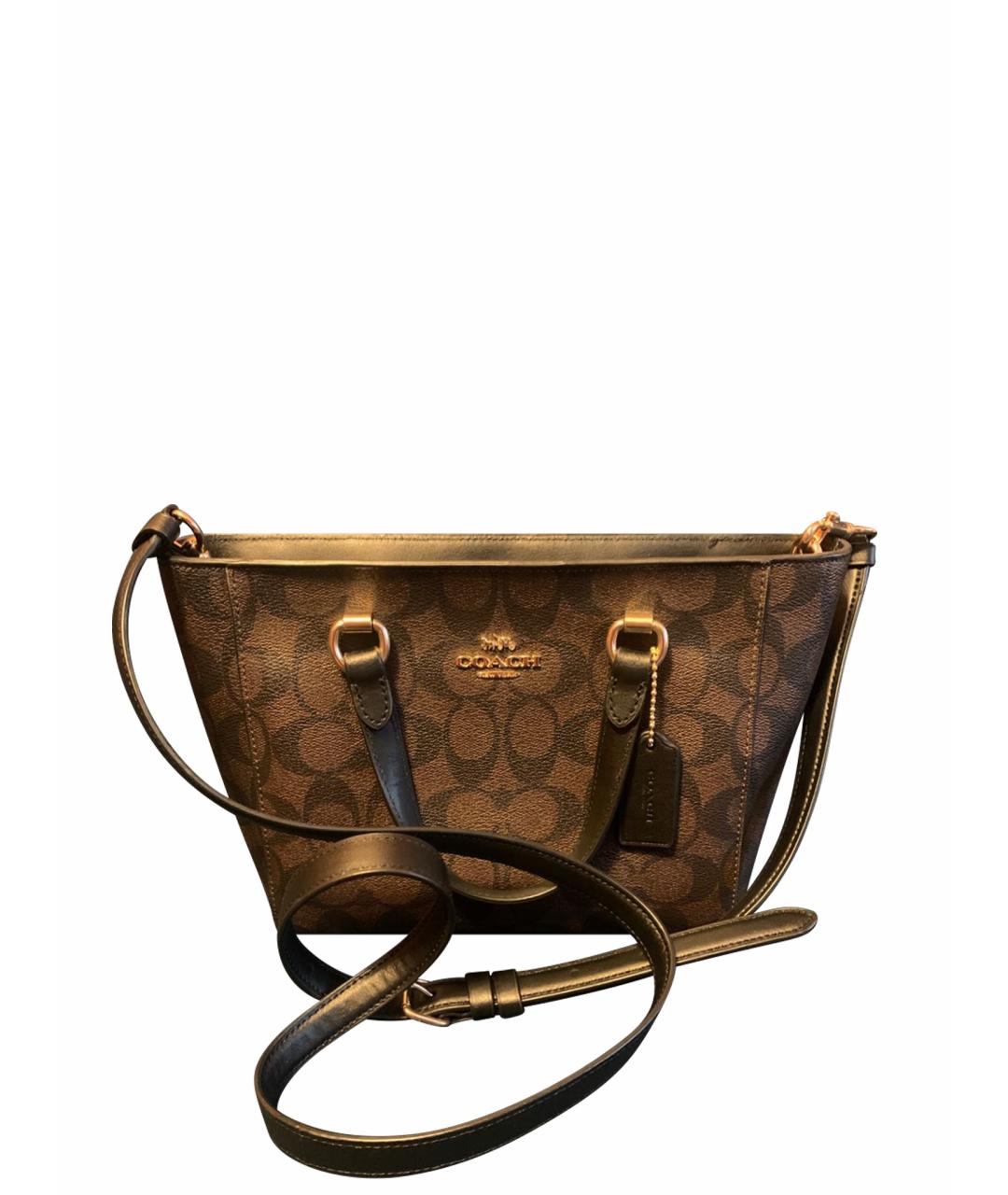COACH Коричневая сумка тоут, фото 1