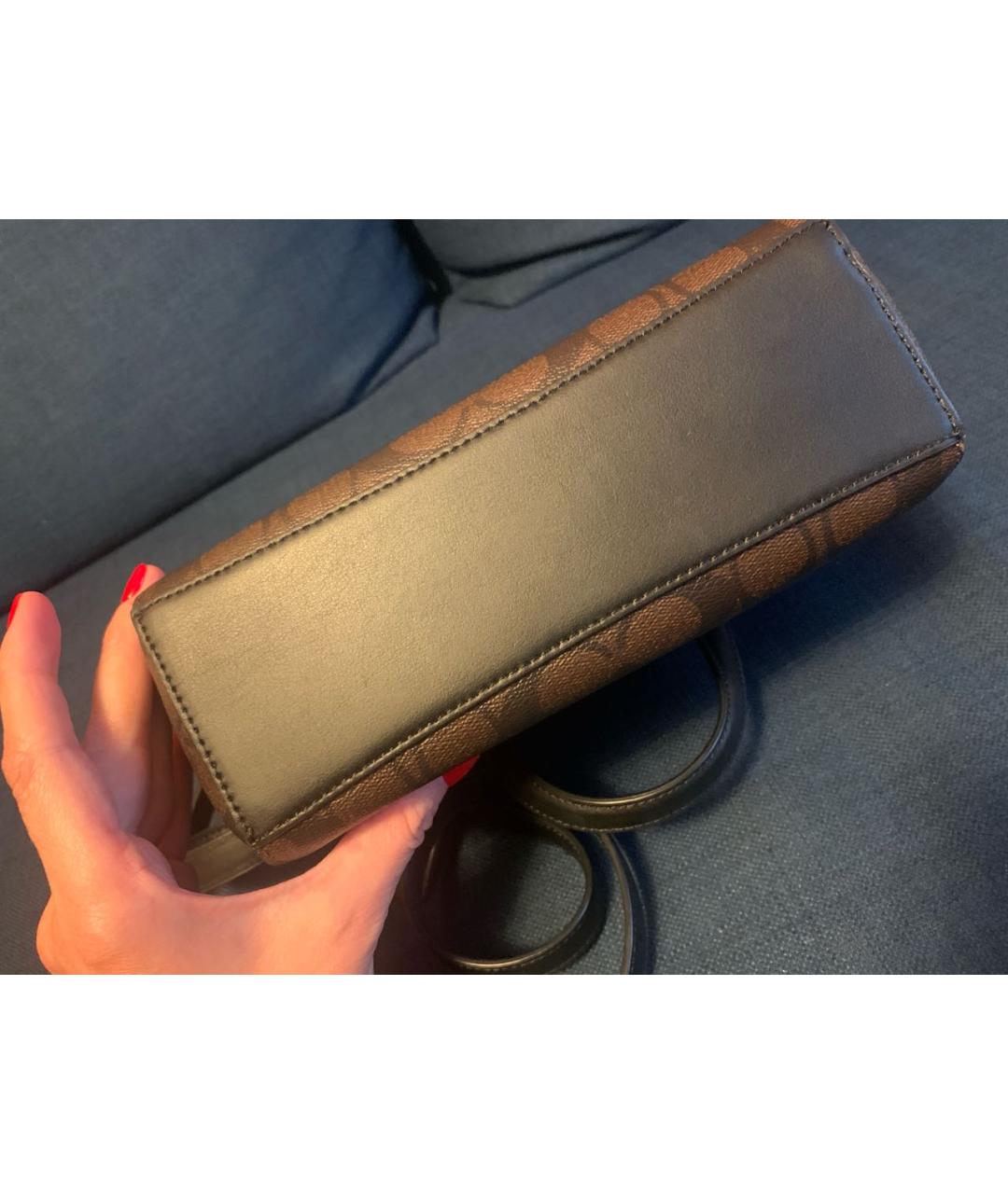 COACH Коричневая сумка тоут, фото 3