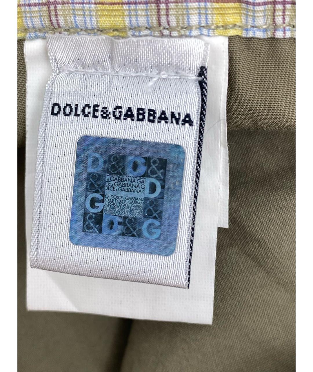 DOLCE & GABBANA KIDS Хаки хлопковые брюки и шорты, фото 7