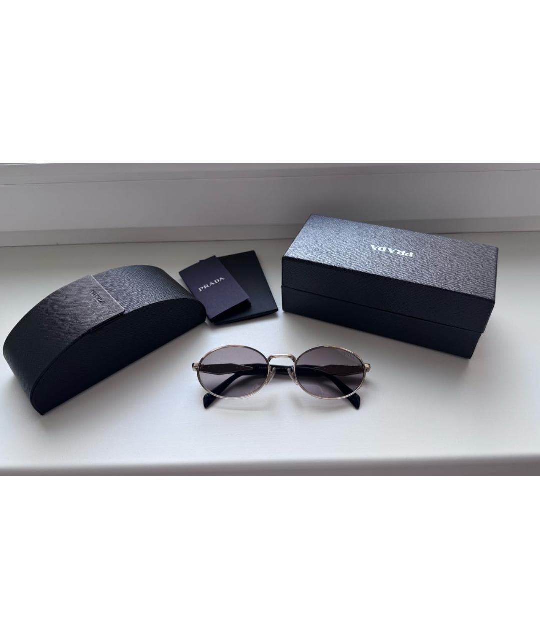 PRADA Мульти металлические солнцезащитные очки, фото 2