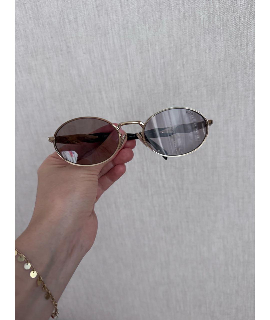 PRADA Мульти металлические солнцезащитные очки, фото 3
