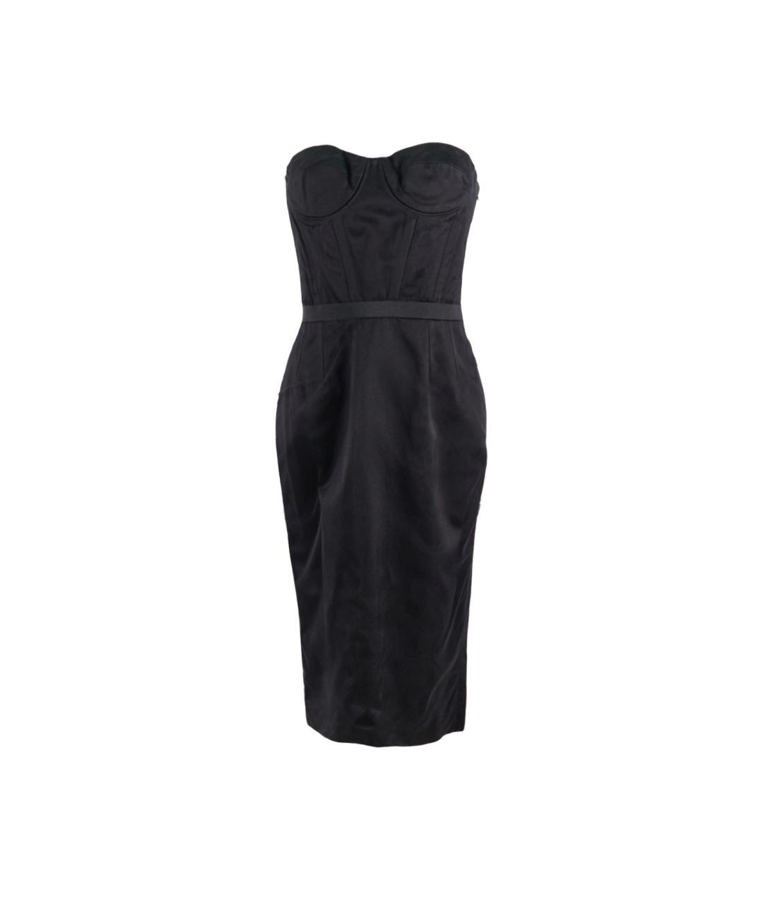 GIVENCHY Черное ацетатное повседневное платье, фото 1