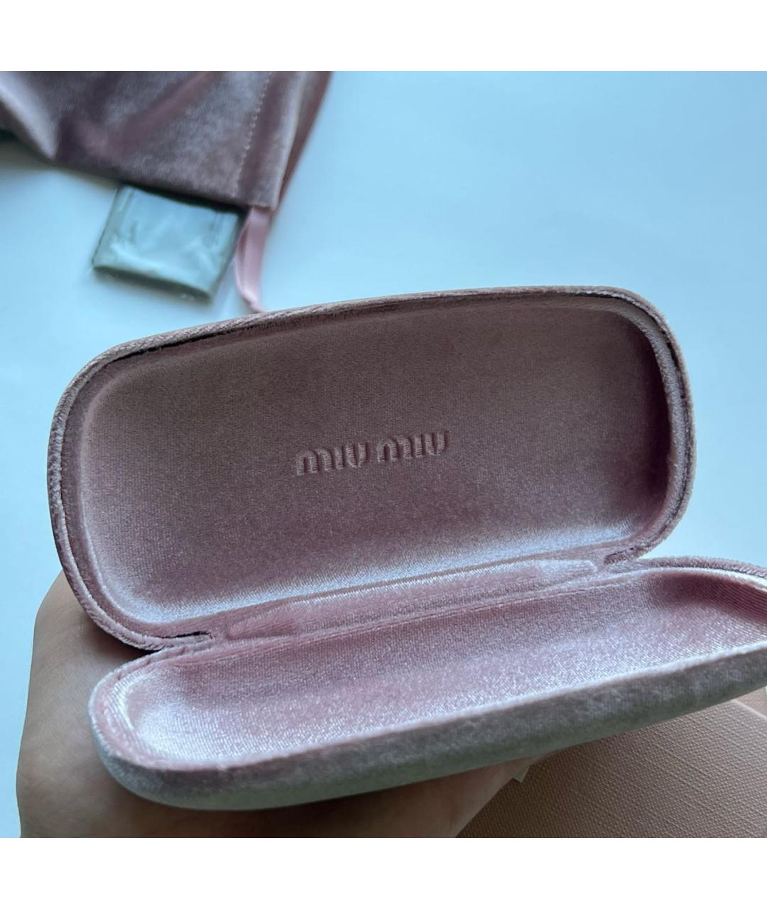 MIU MIU Черные пластиковые солнцезащитные очки, фото 7