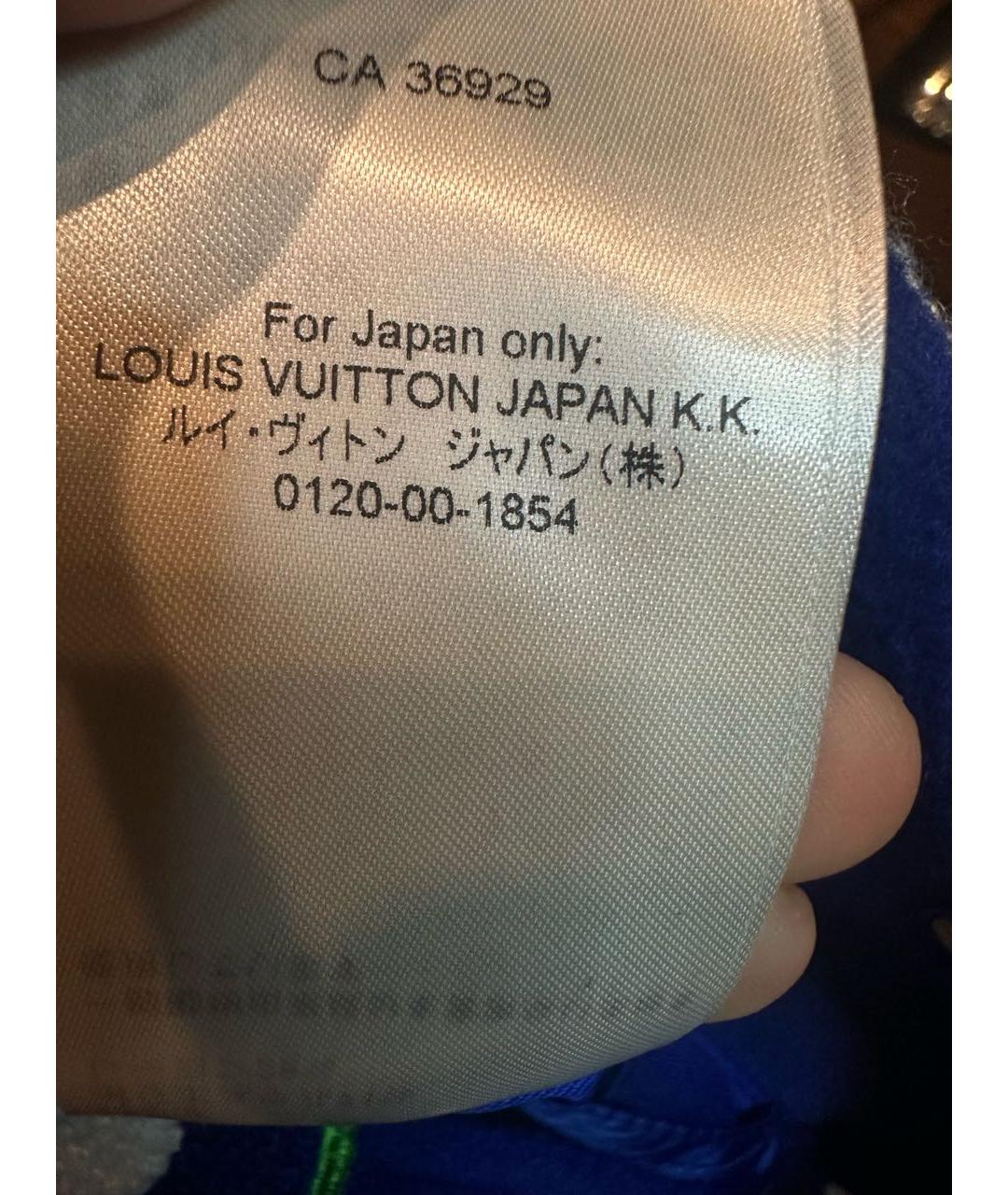 LOUIS VUITTON Синяя кожаная куртка, фото 4