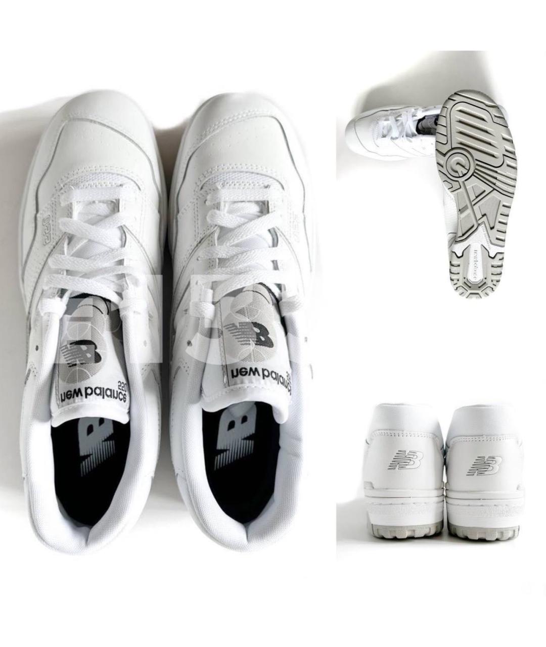NEW BALANCE Белые кожаные низкие кроссовки / кеды, фото 3