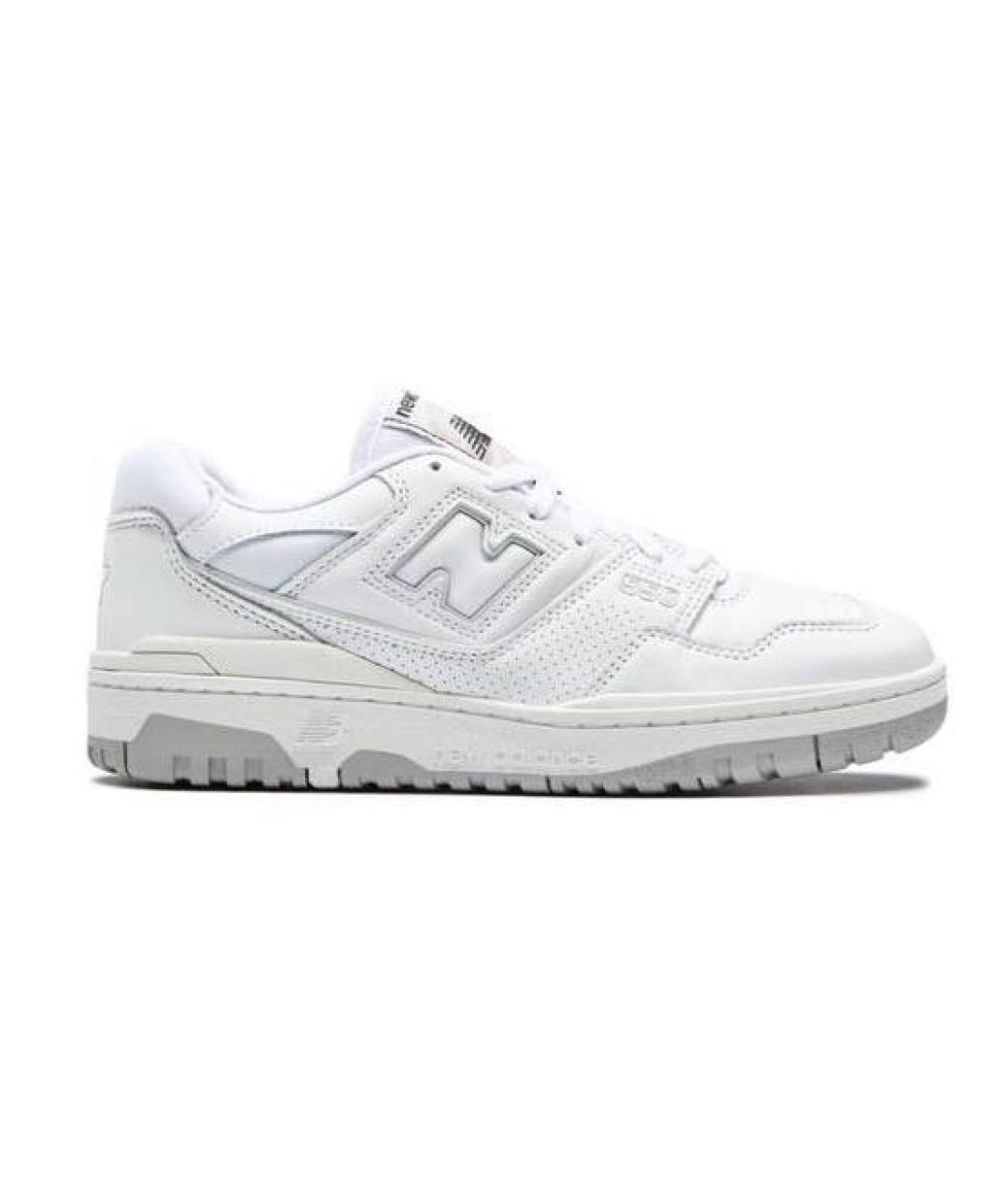 NEW BALANCE Белые кожаные низкие кроссовки / кеды, фото 1