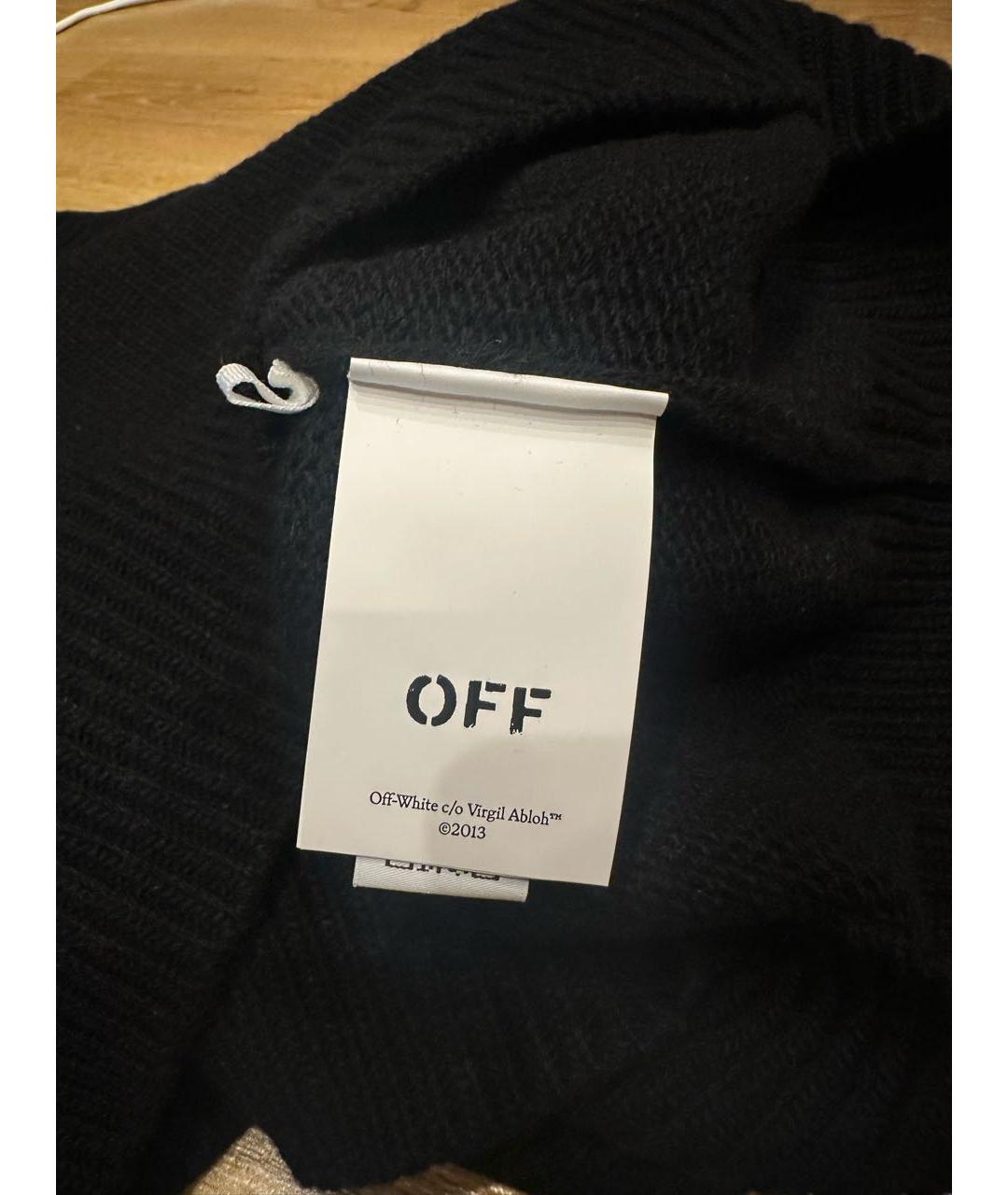 OFF-WHITE Черный шерстяной джемпер / свитер, фото 4