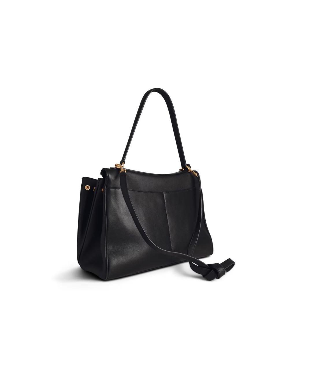 BALENCIAGA Черная кожаная сумка тоут, фото 3
