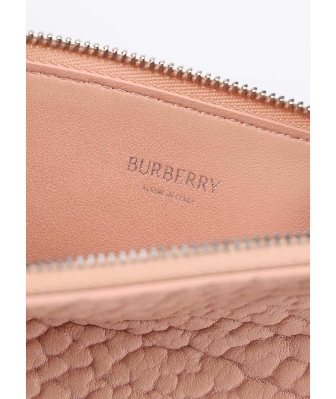 BURBERRY Розовая кожаная сумка через плечо, фото 5