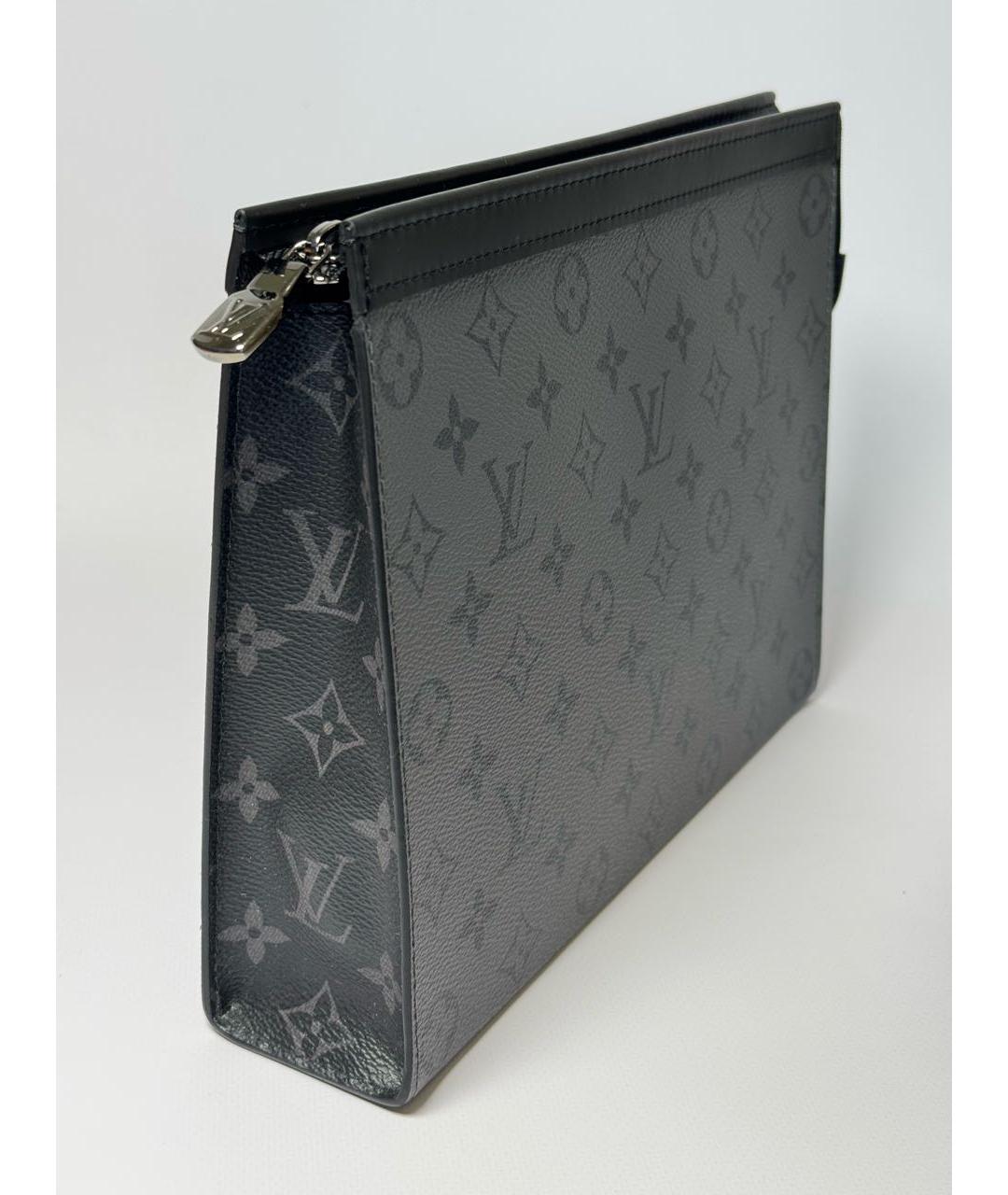 LOUIS VUITTON Антрацитовая барсетка, фото 2
