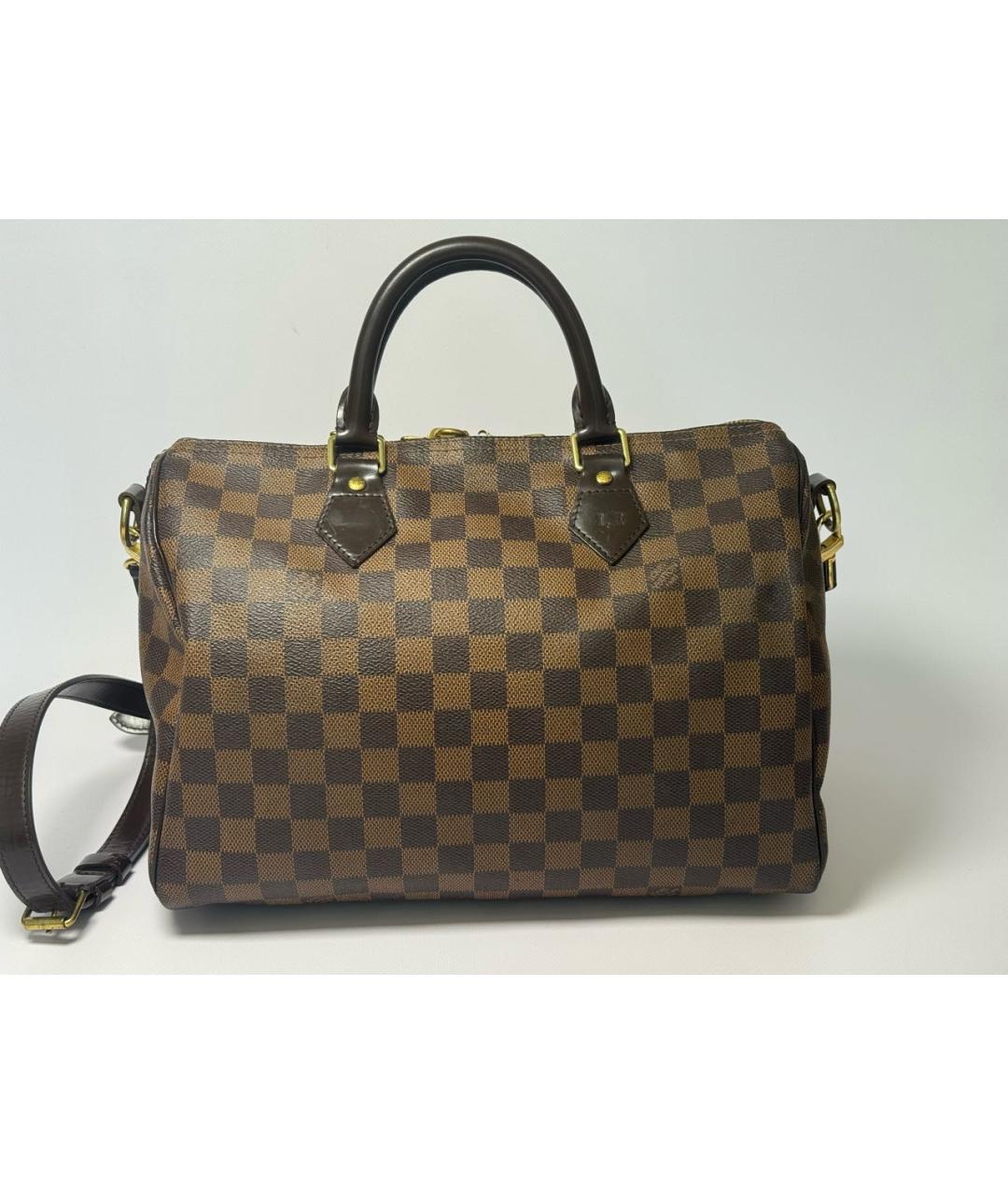 LOUIS VUITTON Коричневая сумка с короткими ручками, фото 3