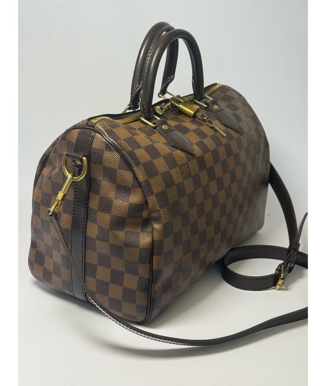 LOUIS VUITTON Коричневая сумка с короткими ручками, фото 2