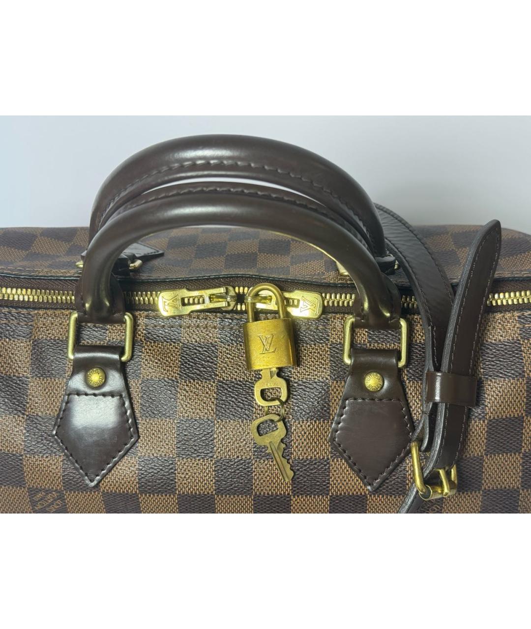 LOUIS VUITTON Коричневая сумка с короткими ручками, фото 5